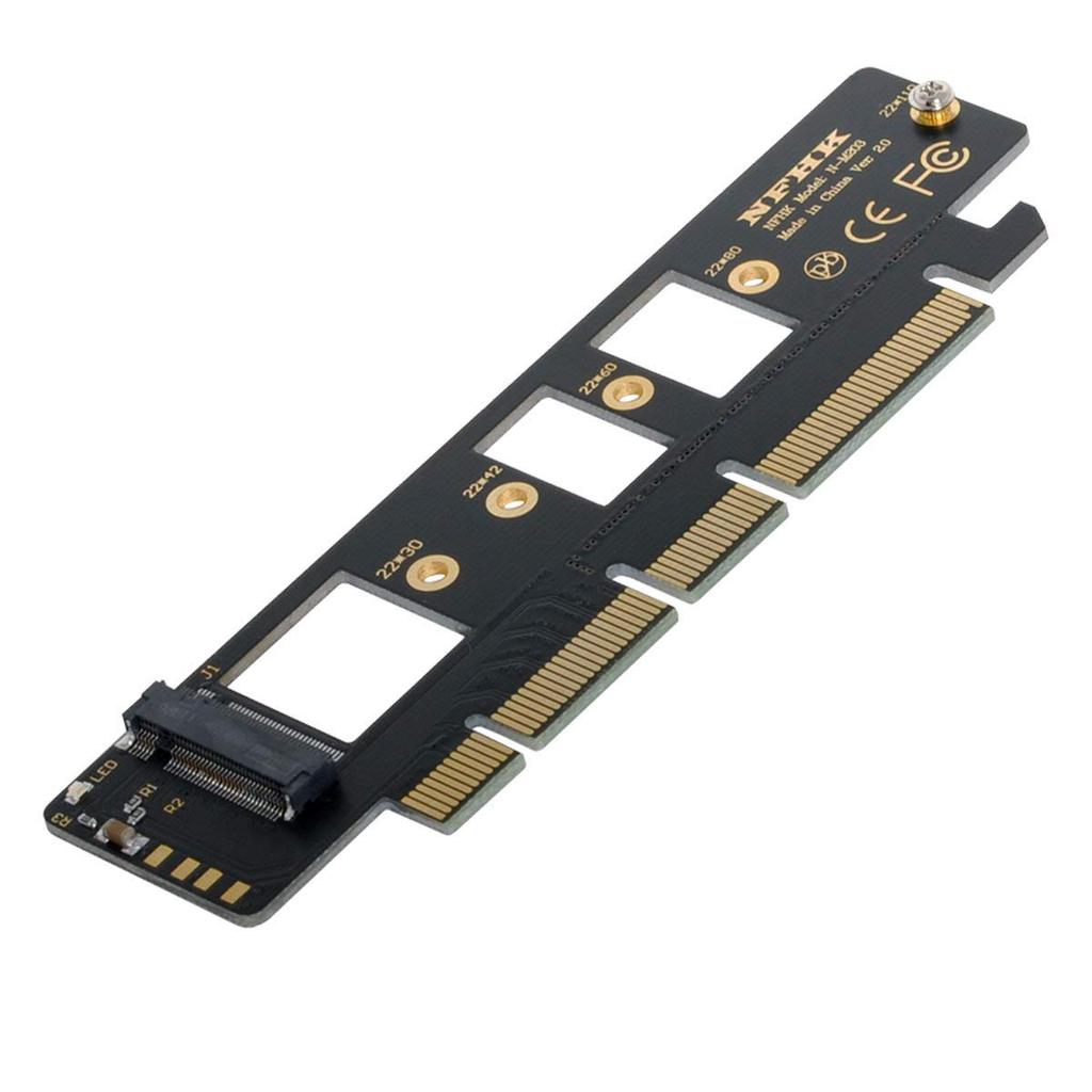Xiwai Адаптер NGFF NVMe AHCI SSD 16x 4X для SSD 110мм 80мм M.2 M-Key - PCI-E 3.0