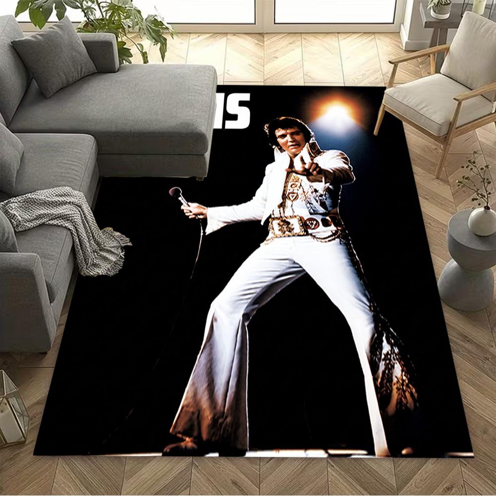 Elvis Presley Performance Floor Rug Office Rug Perfect for Study room Game Room Decorate room Foyer Anti-slip Rug Decorate Offices
