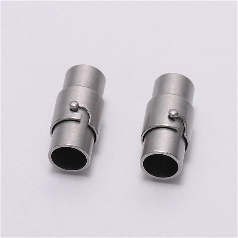 Bracelet Necklace Connector Magnetic Clasps Leather Cord 10PCS End Cap Jewelry