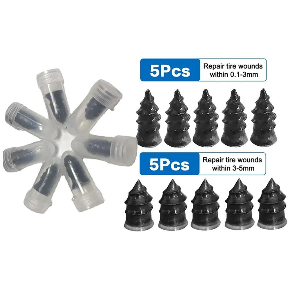10Pcs Rubber Tire Repair Nail Big Small Size Vacuum Tyre Nails  Car Motorcycle Truck Scooter Bike