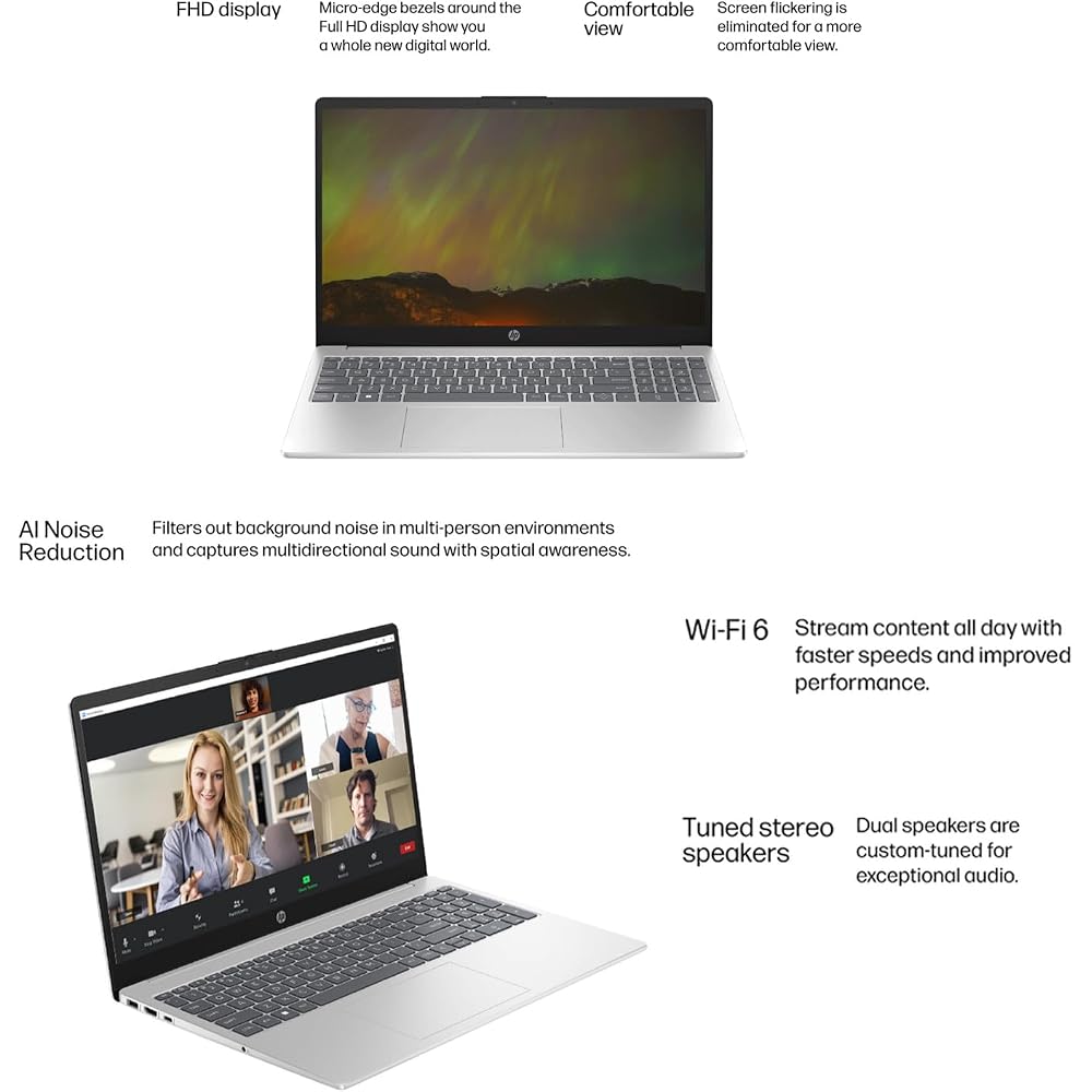 HP Pavilion 15.6-inch FHD Laptop for Business & Home Study | Powerful Intel Core i7-1255U up to 4.7GHz | 24GB RAM - 1TB Storage (512GB PCIe SSD & 512G
