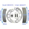 Задние тормозные колодки для Honda TRX 350 400 420 450 500 Fourtrax Foreman Rancher MC0374