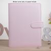 PU Leather Ring Binder Macaroon Color Binder Cover Notebook Cover Loose-Leaf Cover Notepad Cover