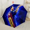 Leo Messi's Electric Moment Portable Automatic Umbrella Compact & Durable 8-Rib Design Sturdy Construction All-Season Use Vibrant Pattern Umbrella