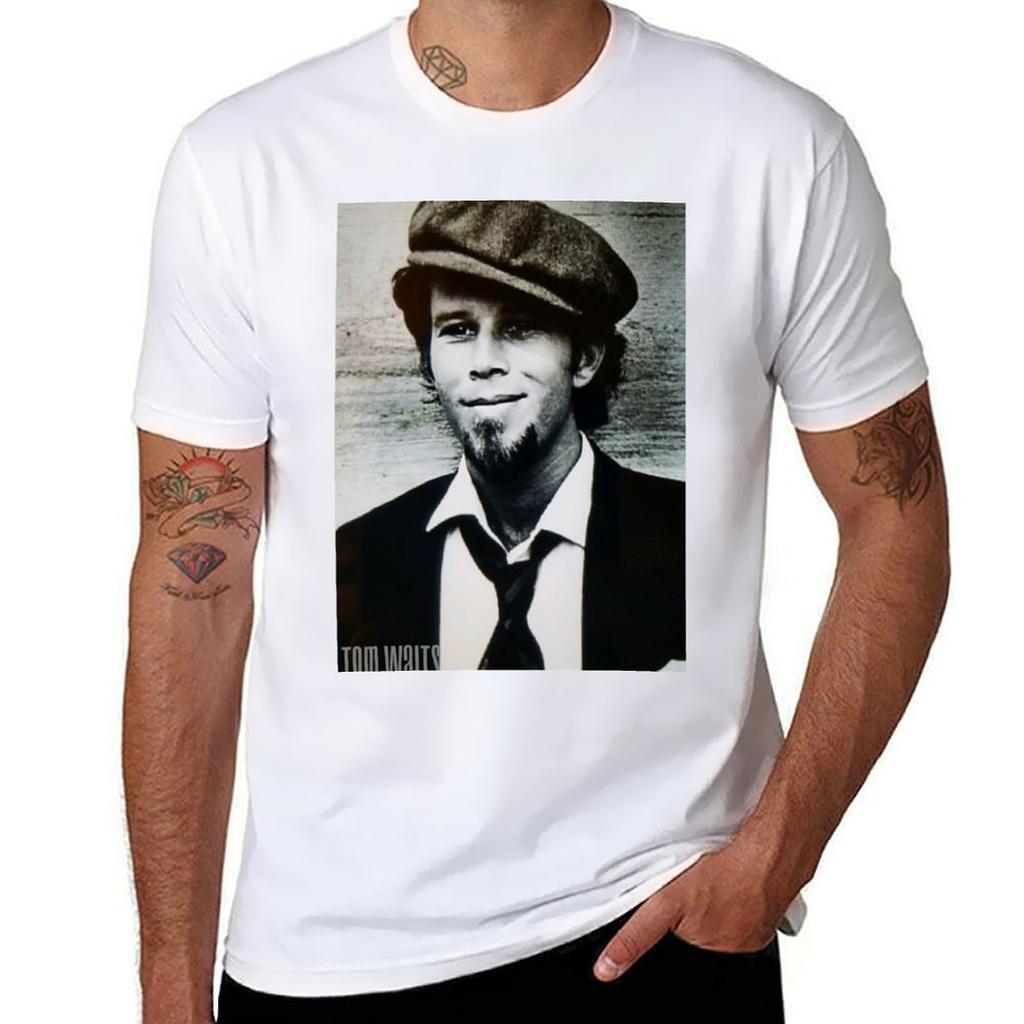 Tom Waits Tshirt Heavy Duty Casual Work Tee