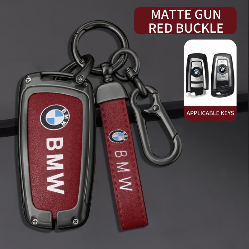 Car Smart Key Fob Case Cover Bag For BMW 3 4 5 Series 320i 530i 550i F20 F21 F30 F31 F25 F01 F02 Keyless Keychain Accessories OZ3
