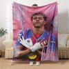 Barcelona Football Fan printed flannel breathable and warm blanket, a stylish home gift, suitable for home, office and bedspread use. 0710a21
