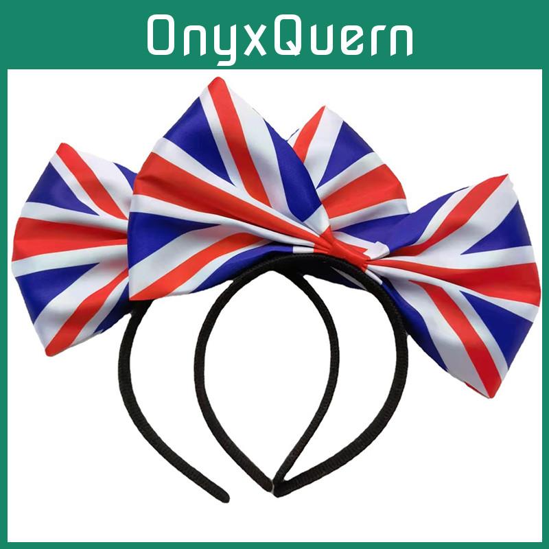 Платиновый юбилей Union Jack Бандана-галстук-бабочка Ободок для волос Для мужчин и женщин Идеально для празднований