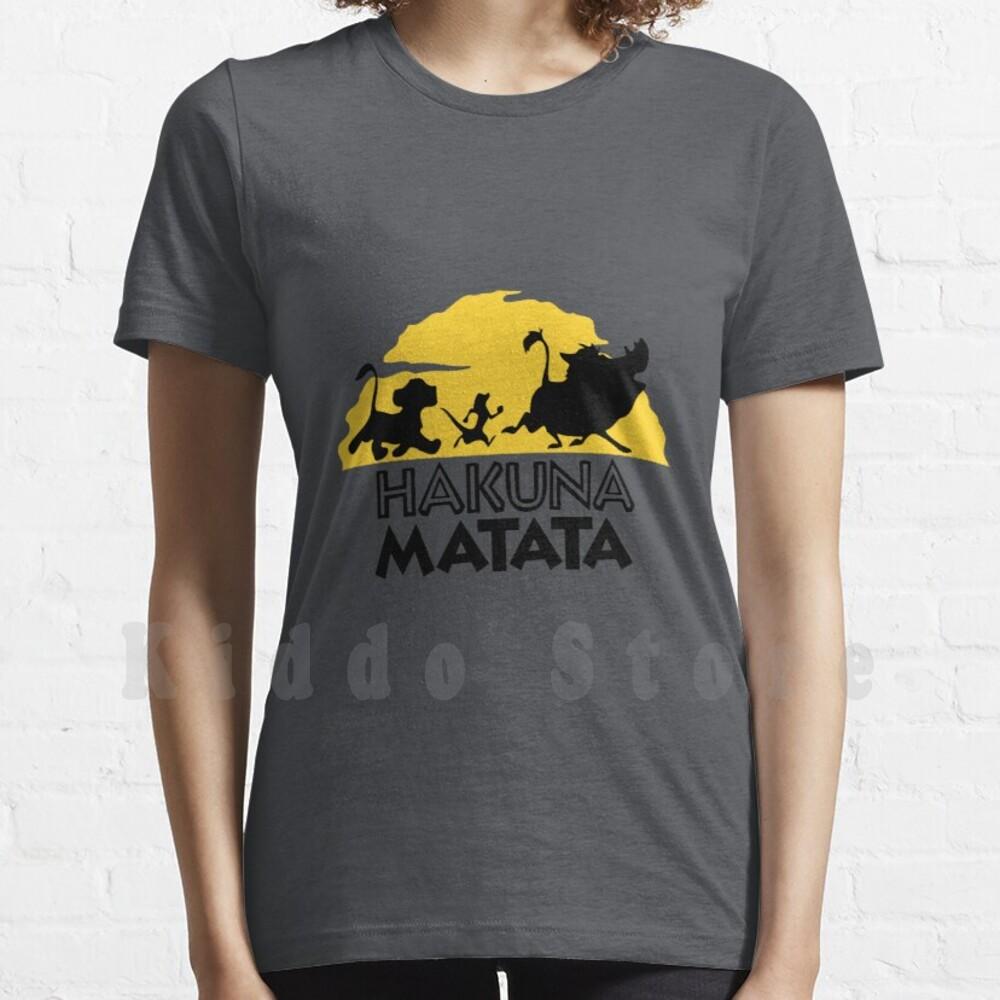 T Shirt Men Cotton Cotton S- No Worries Lion King Lion King Svg Simba Animal Kingdom It Means No Worries Simba The Lion King