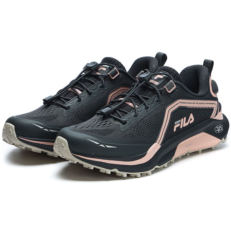 Fila Lynx Уличная ткань ТПУ Износостойкие Низкие Кроссовки для трейлраннинга Женские кроссовки Розовый Черный A12W311208FDP