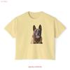 Belgian Malinois Womens Oversized Boxy T Shirt Embrace Your Style Vintage Washed Unisex Comfortable Slightly