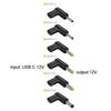 USB C - DC разъем питания универсальный 12 В Type C - DC разъем зарядный адаптер конвертер для роутера динамика камеры