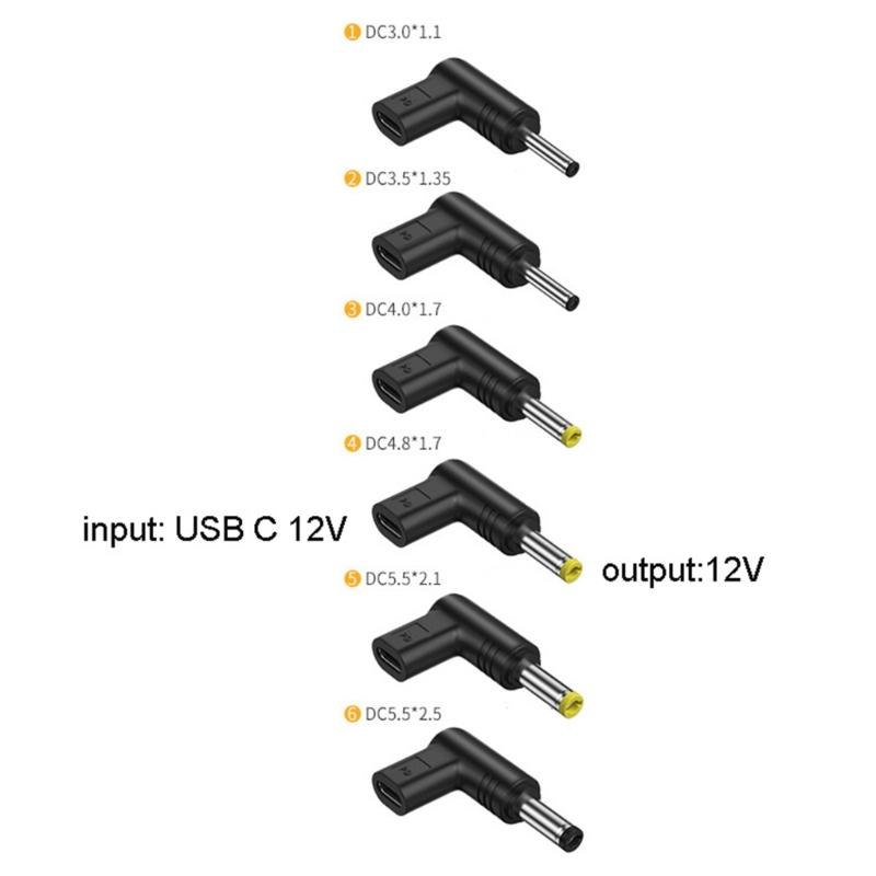 USB C - DC разъем питания универсальный 12 В Type C - DC разъем зарядный адаптер конвертер для роутера динамика камеры