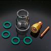 7PCS TIG Welding Torch For Stubby Gas Lens #12 Glass Cup Kit for WP-17 WP-18 WP-26