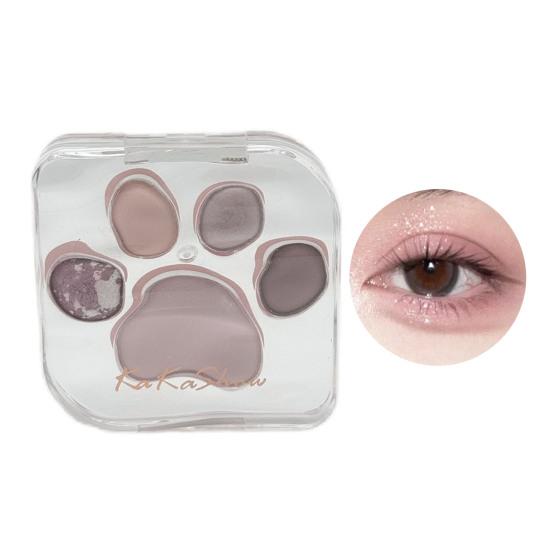 Палитра теней для век Cat Paw, 5 цветов, мерцающие матовые, натуральные, нюдовые, стойкие