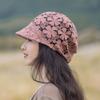 Hat Women's Summer Thin Cap Women's Summer New Fashion Summer Hollow Lace Baotou Stacking Hat
