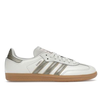 Samba OG Off White Wonder Gold Metallic Женские Кроссовки Кремовый Кибер-Металлик IG1964