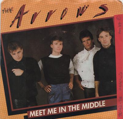 7-дюймовая пластинка ARROWS - Meet Me In The Middle AM647 A&M Records 1984 Канада Рок Б/У