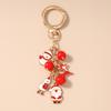 Fashion Christmas Tree Keychain Women Girls Santa Claus Snowman Key Ring Pendants for Handbag Decor DIY Key Chain New Year Gifts