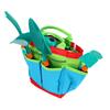 Kids Gardener Tool Set with Watering Can Gloves Shovel Rake Fork Bag Toddler Gardening Set for Children