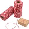 Christmas String Red and White String Cotton Knitting DIY Christmas Wrapping Twine String for Gift
