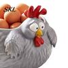 Декоративный аксессуар для кухни в стиле кантри, поднос-хранилище для кур, милая куриная миска, оригинальная корзина для яиц, контейнер для еды для вечеринок в помещении и на улице, тарелка для фруктов,