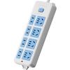 Universal Socket Power Strip for Home/Dorm, No Cord