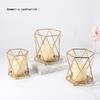 Fashion Geometric Iron Candlestick Wall Candle Holder Ornament Minimalist Wedding Home Decor Gift