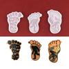 Foot Silicone Resin Mold for Keychain Jewelry Making,DIY Pendant Charms Mold