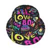 Cross-border Spring Summer Retro Women's European American Cartoon Fisherman Bucket Hat 100% Polyester Breathable Button Outdoor