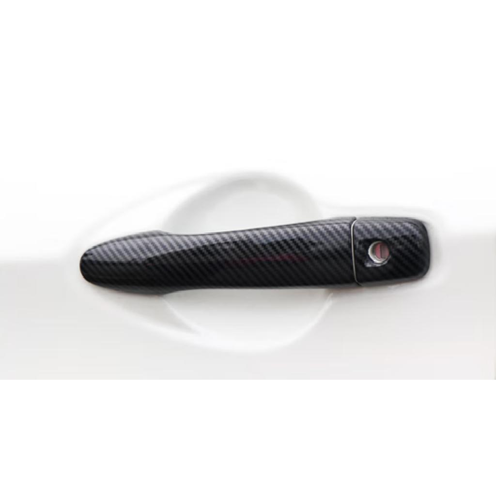 Door Handle Lid Side Cover Trim For 2016- Nissan Kicks 8pcs Carbon Fiber