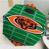 Автоматический зонт с принтом логотипа Chicago Bears, 8 ребер, железный каркас, пластиковая ручка, подходит для путешествий на открытом воздухе и на каждый день, идеальный подарок
