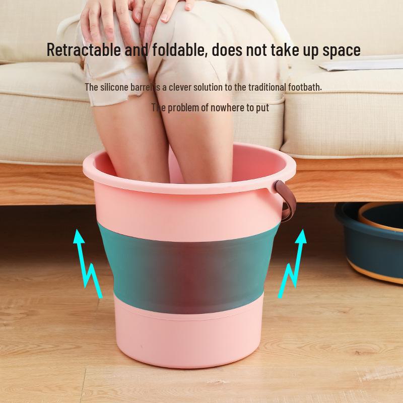 Прочное складное пластиковое ведро большой емкости для дома, рыбалки на открытом воздухе и мытья автомобиля