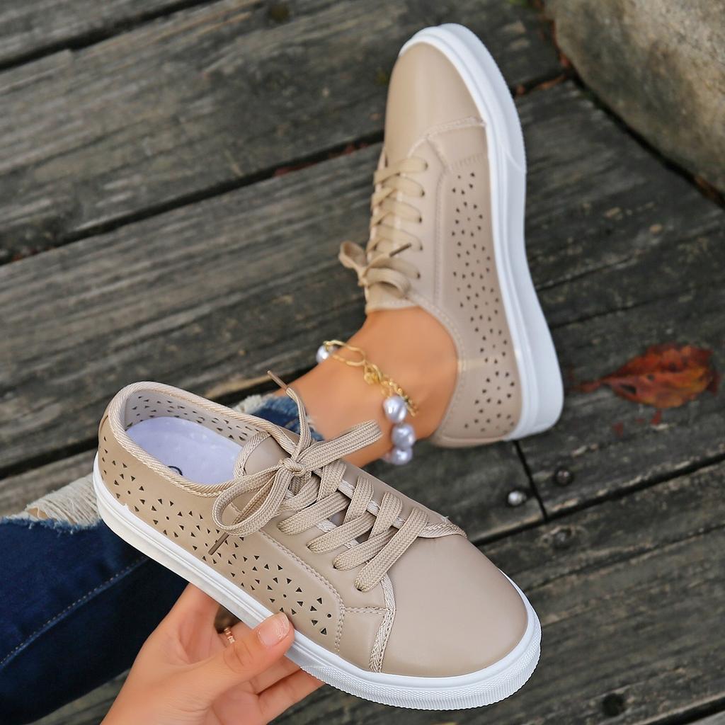 Модная новая женская вулканизированная обувь с круглым носком, повседневная обувь на плоской подошве, кеды на шнуровке, женские универсальные удобные кроссовки на шнуровке