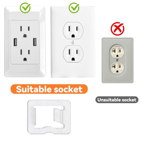 Socket loose fixing plug 20 pcs US standard socket conversion cover US 2-pin socket converter