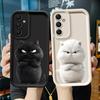 Чехол для телефона Samsung Galaxy A16 A51 A73 A35 A36 A56 A12 A13 A53 A54 A23 A34 A26 A32 A15 A71 A72 Мультяшный Черно-белый Кот