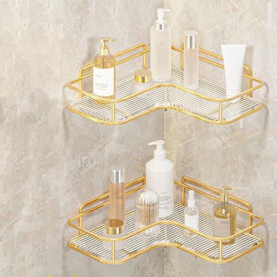 Storage Rack Durable Convenient Space-saving Bathroom Corner Organizer Shelf for Home Kitchen Toilet
