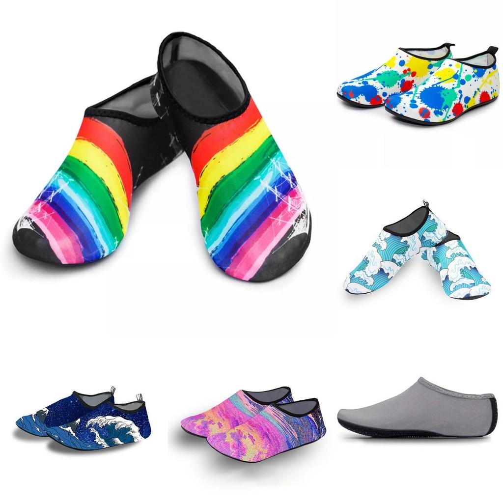 Colorful Lycra Swim Socks Anti-slip Dive Booties Perfect For Snorkeling And Beach Activities