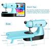 Mini Sewing Machine, Upgraded Electric Sewing Machine with Sewing Bag, Expansion Board, LED Light, Fast Stitch Suitable for Clothes,Jeans,Cutains
