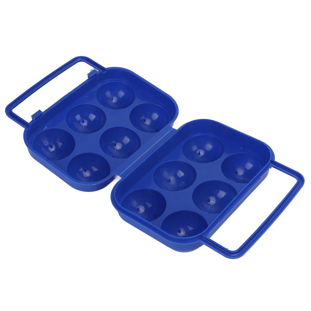 Портативный контейнер для хранения яиц, кейс, АБС, 6 ячеек, коробка для яиц для хранения яиц на открытом воздухе и в помещении, синий