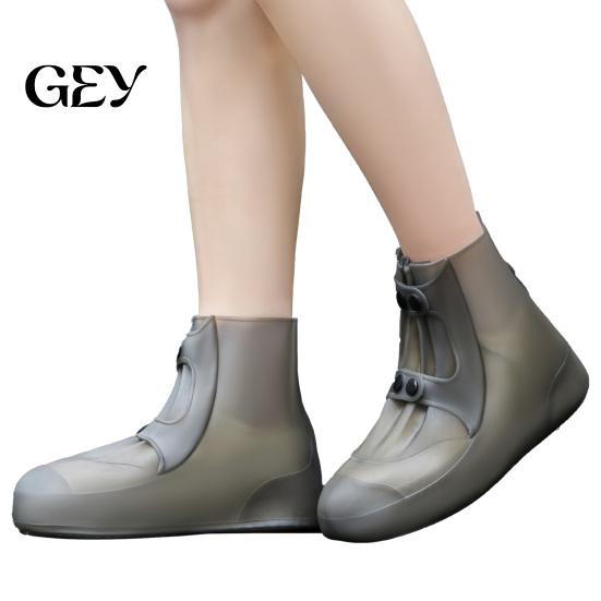 Silicone Shoe Cover 1 Pair Waterproof Cover, Non-slip Galoshes Overshoes for Outdoor Guards Men Women, Reusable Foldable Rain Boot Protective Footwear