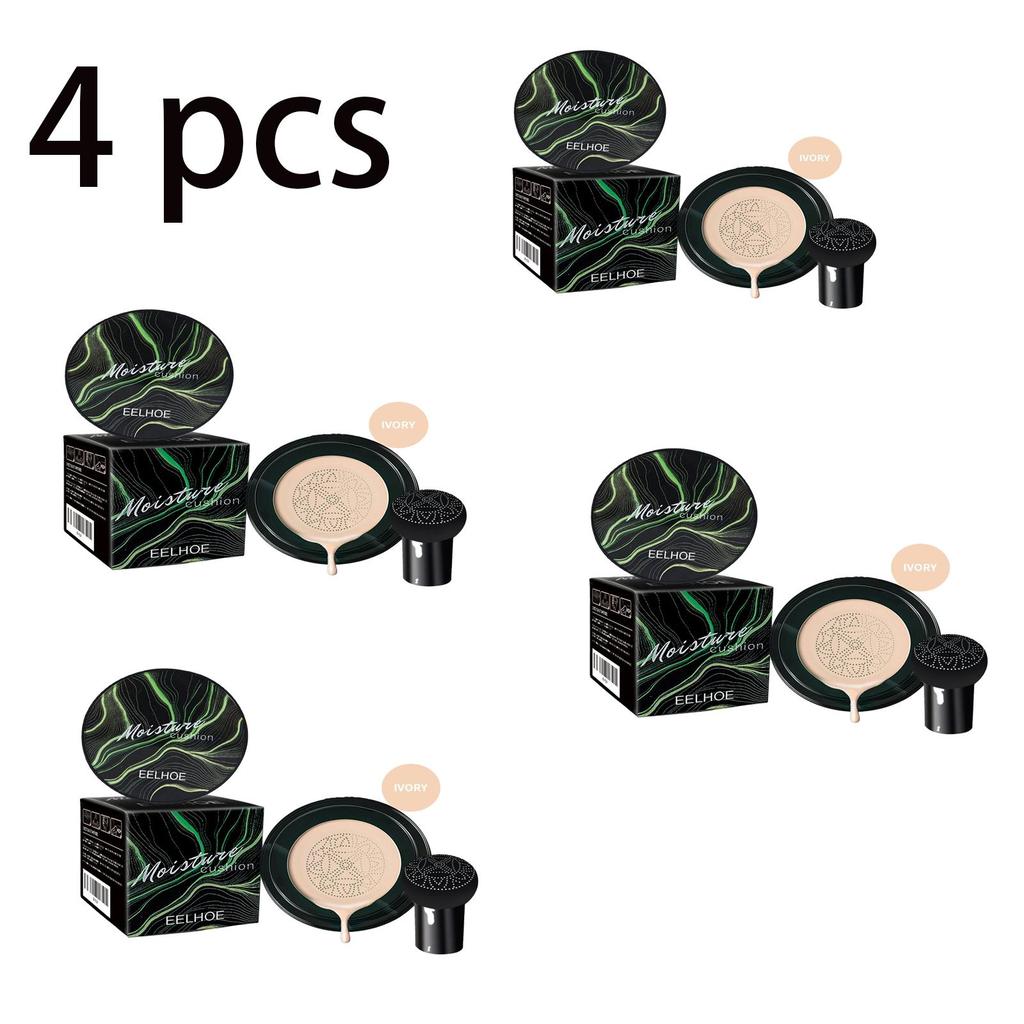 EELHOE Mushroom Head Cushion Natural BB Cream (Ivory White), Waterproof, Conceals Blemishes, Natural Foundation for a Flawless Facial Look