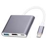 3-в-1 Док-станция Type-C на HDMI: USB-накопитель, Проектор, 4K HD Разветвитель-конвертер