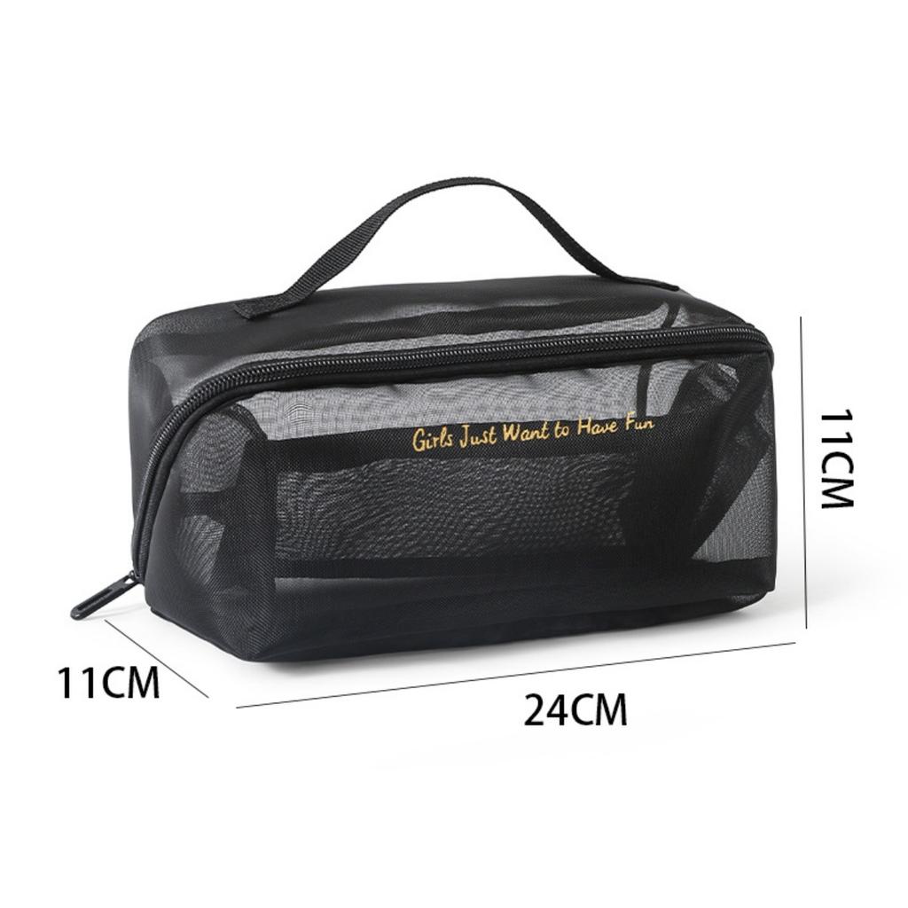 Косметичка, Большая вместимость, Дышащая, Сетчатая сумка, Сумка для туалетных принадлежностей, Сумка для хранения