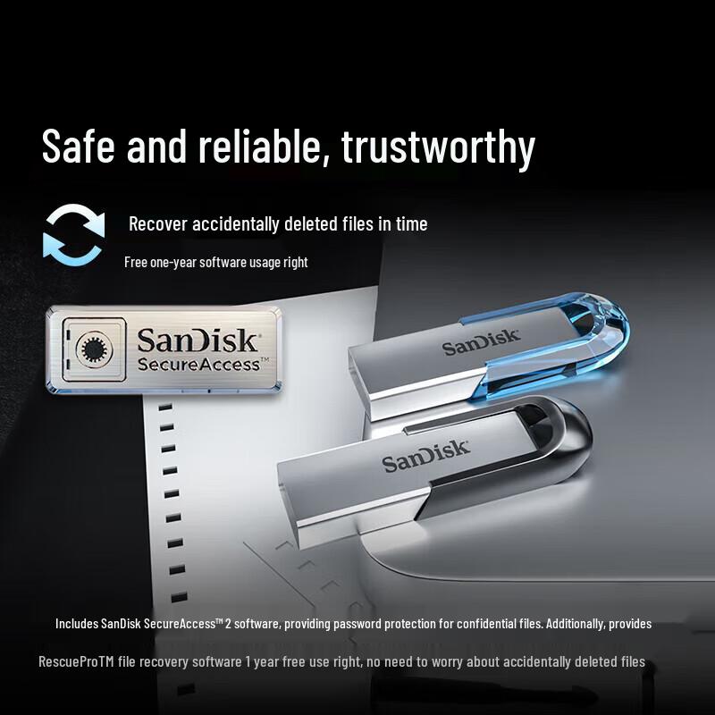 SanDisk CZ73 64 ГБ USB 3.0 Зашифрованный металлический флеш-накопитель