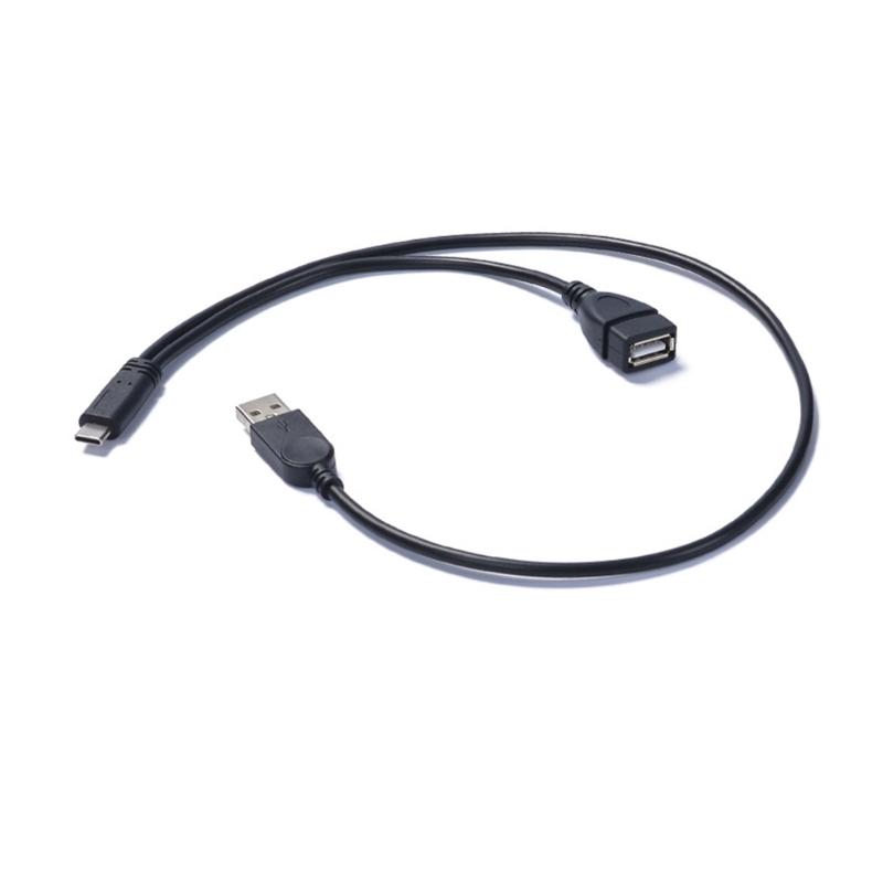 USB C - USB (Female/Male) OTG адаптер-кабель с функцией зарядки для телефонов, планшетов, для мышей, клавиатур, дисков
