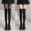 Sexy Patchwork Color Womens Pantyhose Fake Stockings Thighs High Stocking Black Color Silk Socks Japanese Style Jk Sock