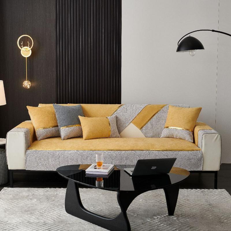 Роскошный чехол для дивана из шенилла Nordic Four Seasons Universal Anti-slip для дивана, подушка для украшения гостиной, чехол для диванного полотенца