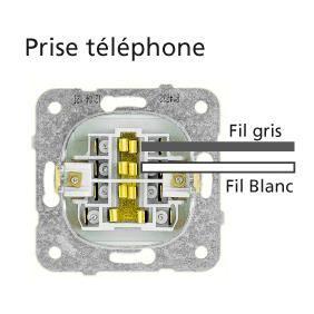Prise téléphone alu - (Méca+touche) gamme Karre Novella