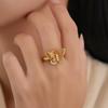 New Chinese Style Explosive Lace Butterfly Ring Women's Fashion Temperament Light Luxury Exquisite Versatile High Sense Open Ring